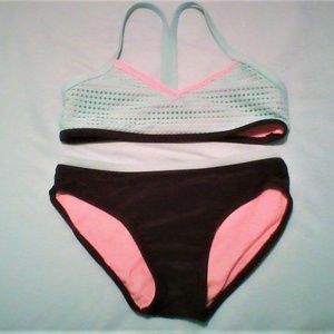 A two piece kids bikini